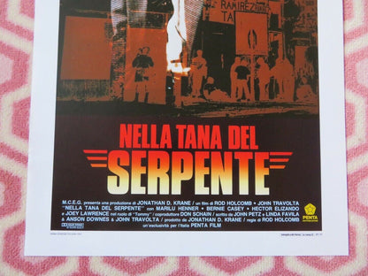 "NELLA TANA DEL SERPENTE ITALIAN LOCANDINA (27.5"x13") POSTER 1991 - Rendezvous Cinema