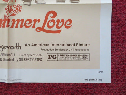 "ONE SUMMER LOVE / Dragonfly" FOLDED US ONE SHEET POSTER BEAU BRIDGES 1976 - Rendezvous Cinema