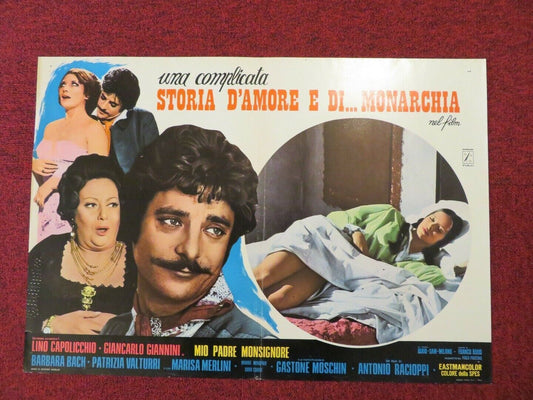 "STORIA D'AMORE E DI... MONARCHIA - A ITALIAN FOTOBUSTA POSTER 1971 - Rendezvous Cinema