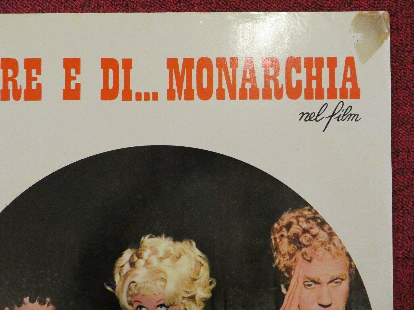 "STORIA D'AMORE E DI... MONARCHIA - B ITALIAN FOTOBUSTA POSTER 1971 - Rendezvous Cinema