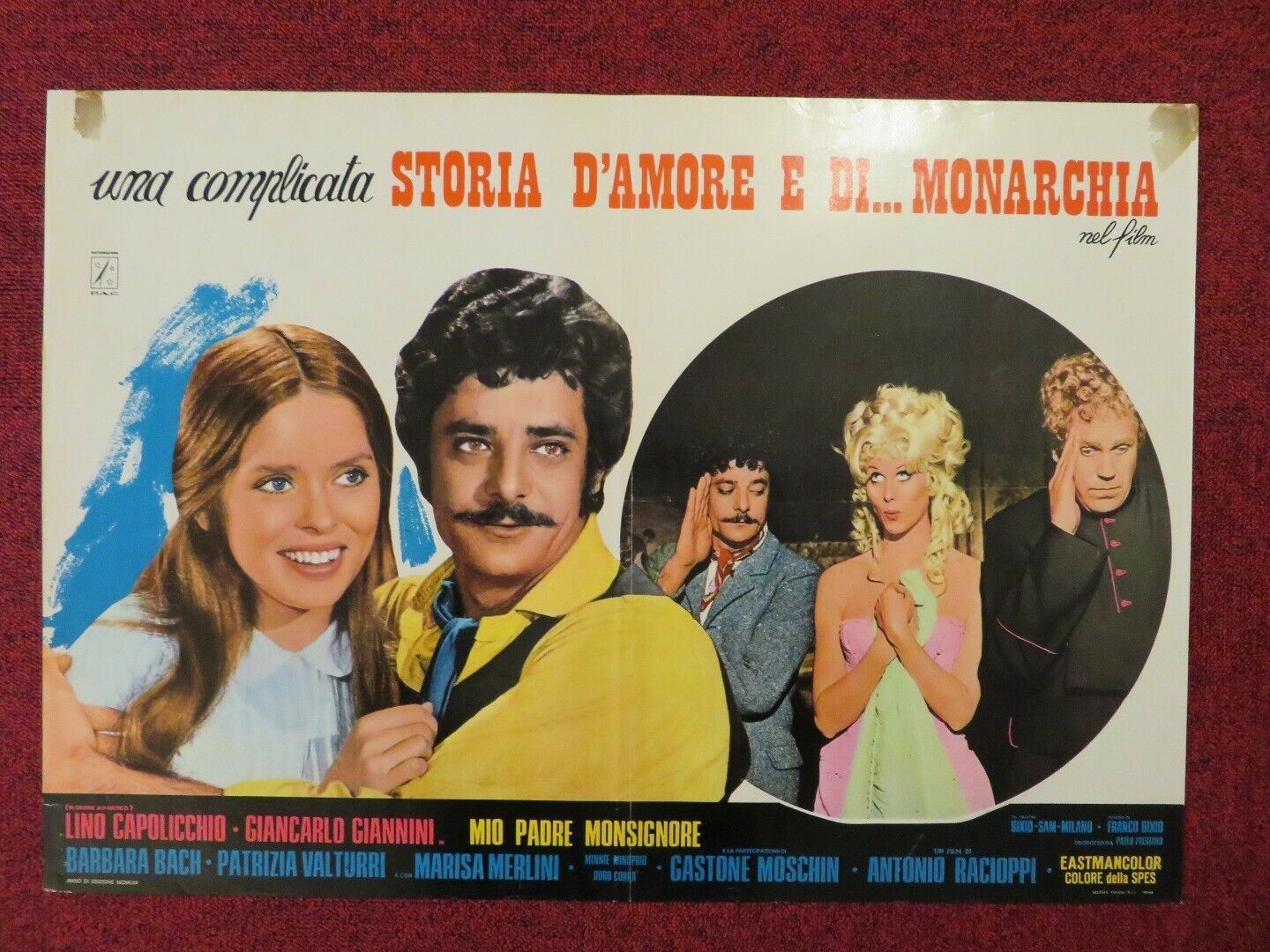 "STORIA D'AMORE E DI... MONARCHIA - B ITALIAN FOTOBUSTA POSTER 1971 - Rendezvous Cinema