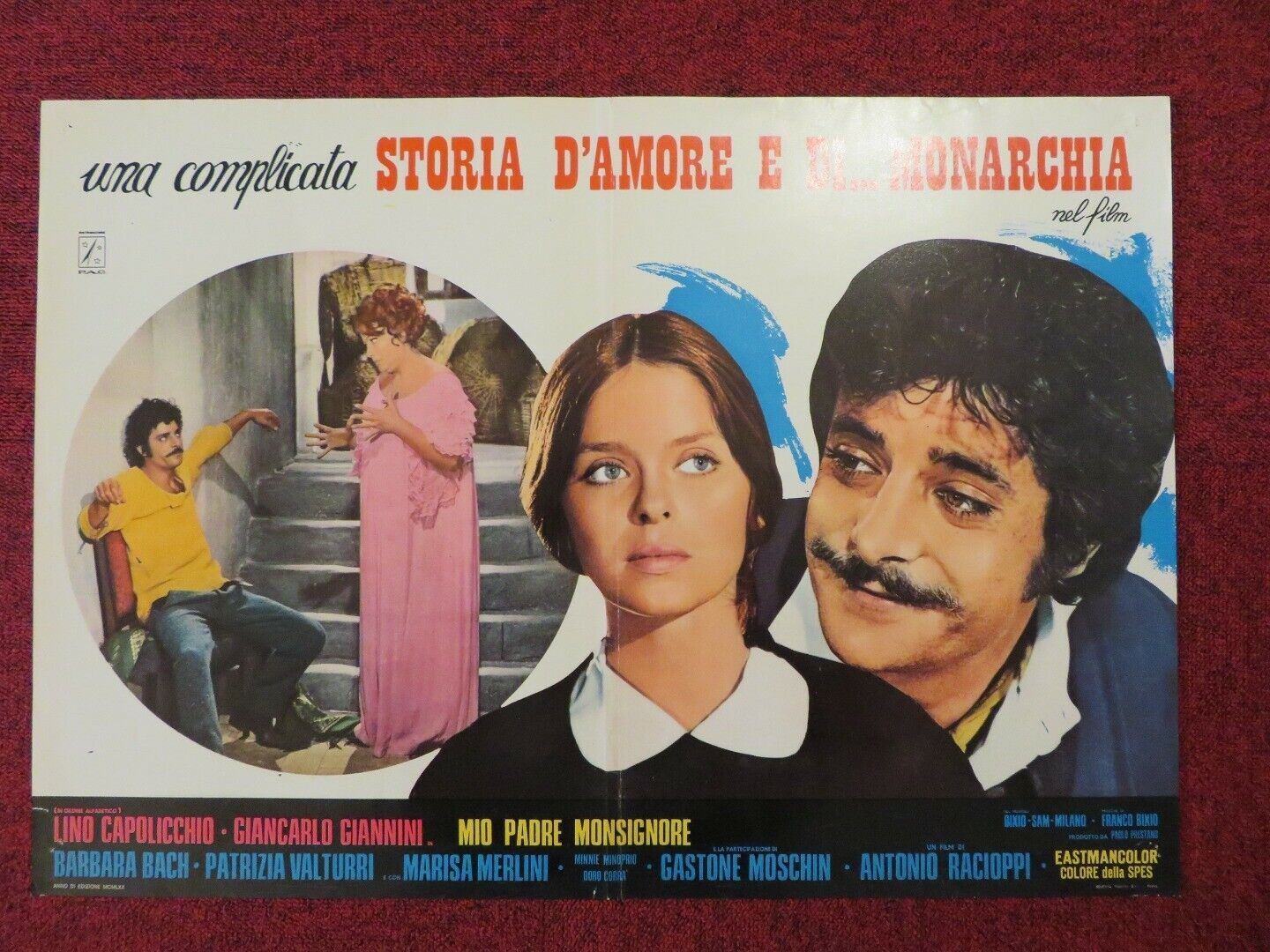 "STORIA D'AMORE E DI... MONARCHIA - C ITALIAN FOTOBUSTA POSTER 1971 - Rendezvous Cinema