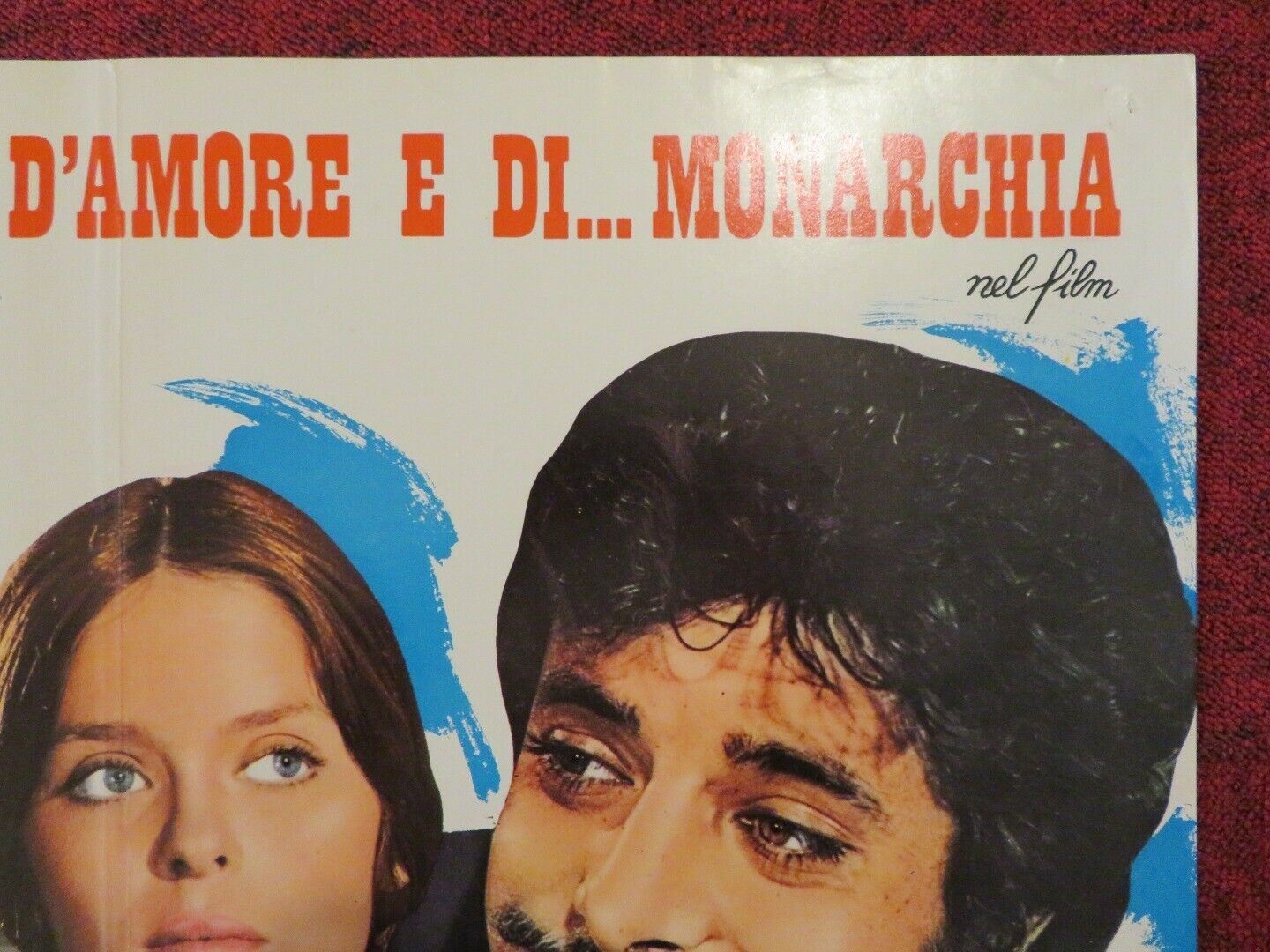 "STORIA D'AMORE E DI... MONARCHIA - C ITALIAN FOTOBUSTA POSTER 1971 - Rendezvous Cinema