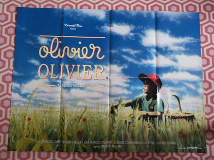 OLIVER OLIVER UK ORIGINAL QUAD POSTER AGNIESZKA HOLLAND EUROPA THREE COLOURS