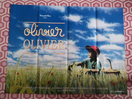 OLIVER OLIVER UK ORIGINAL QUAD POSTER AGNIESZKA HOLLAND EUROPA THREE COLOURS