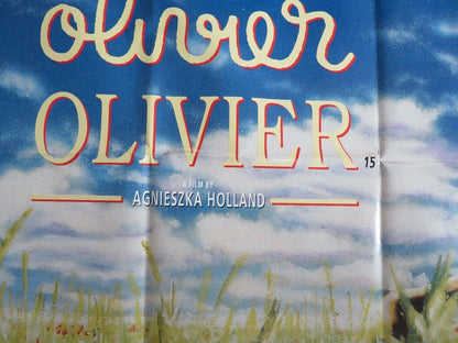 OLIVER OLIVER UK ORIGINAL QUAD POSTER AGNIESZKA HOLLAND EUROPA THREE COLOURS