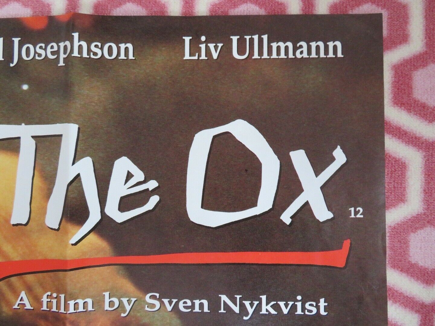 THE OX, OXEN UK ORIGINAL QUAD POSTER SVEN NYKVIST MAX VON SYDOW LIV ULLMANN RARE