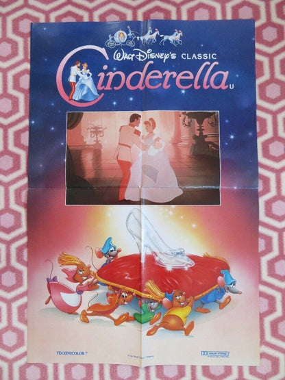 CINDERELLA UK DOUBLE CROWN POSTER DISNEY RE-RELEASE 20 x 30 1990's RARE