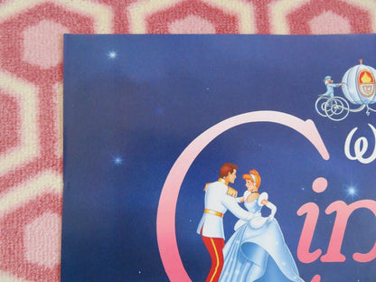 CINDERELLA UK DOUBLE CROWN POSTER DISNEY RE-RELEASE 20 x 30 1990's RARE