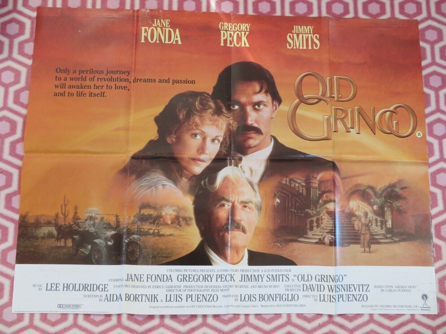 OLD GRINGO UK ORIGINAL QUAD 1989 JANE FONDA GREGORY PECK RARE ...