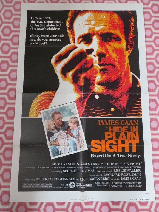 HIDE IN PLAIN SIGHT US ORIGINAL ONE SHEET POSTER JAMES CAAN AIELLO