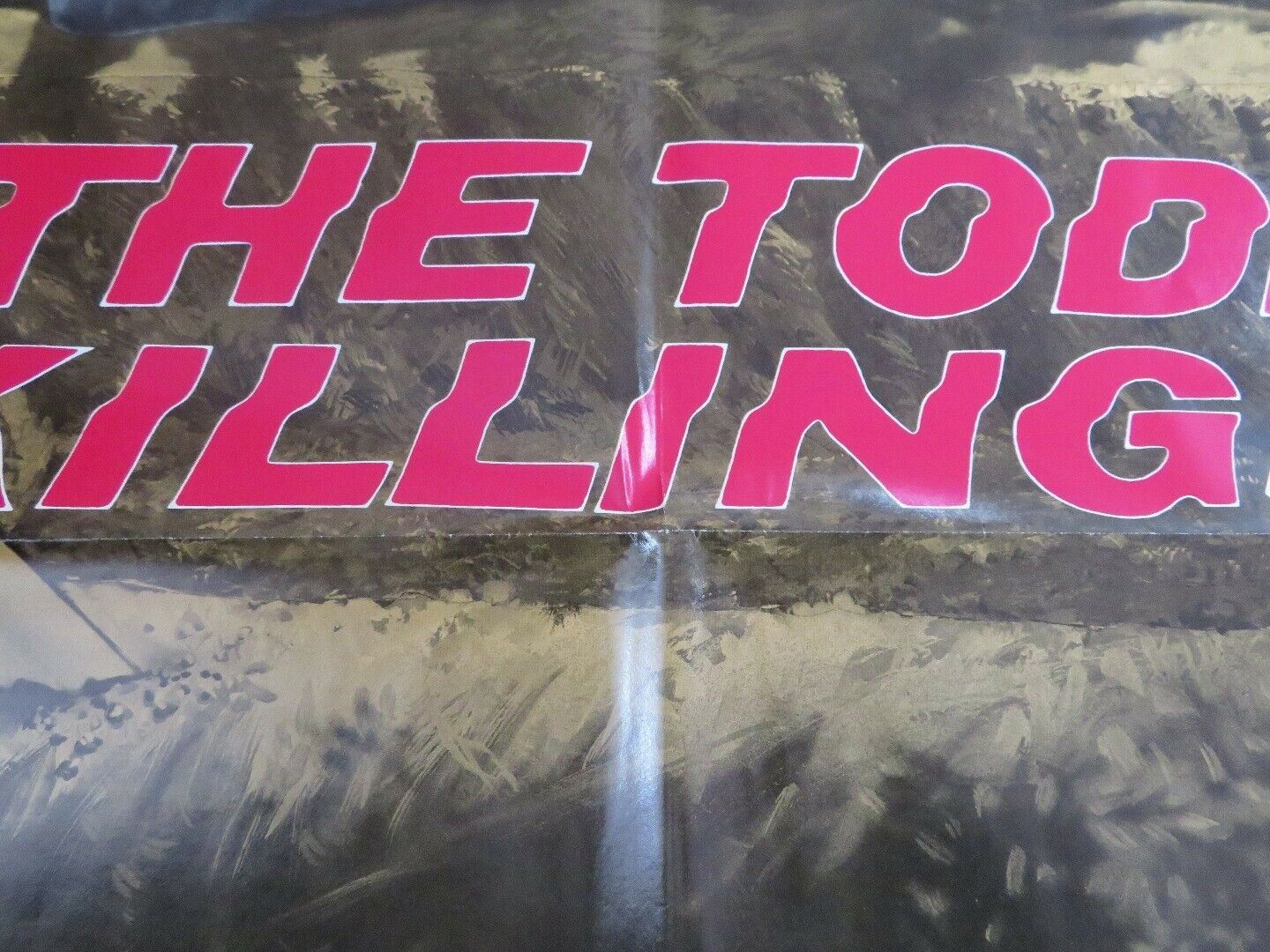 THE TODD KILLINGS US ONE SHEET POSTER  FOLDED 1971 ROBERT LYONS TRUE