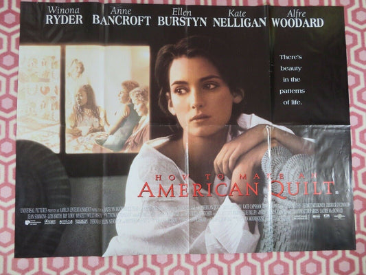 HOW TO MAKE AN AMERICAN QUILT BRITISH ORIGINAL QUAD POSTER WINONA RYDER