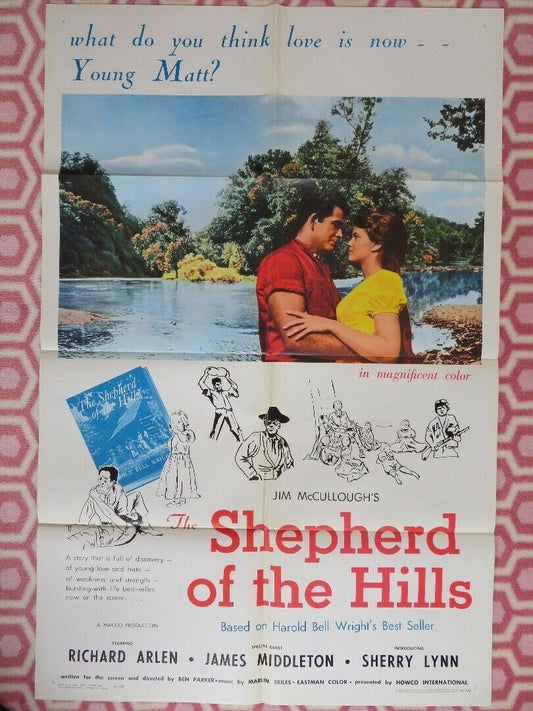 THE SHEPHERD OF THE HILLS 1964 US ORIGINAL 1 SHEET POSTER ARLEN RETRO