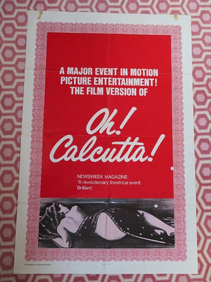 OH CALCUTTA! US ORIGINAL 1 SHEET POSTER MUSICAL