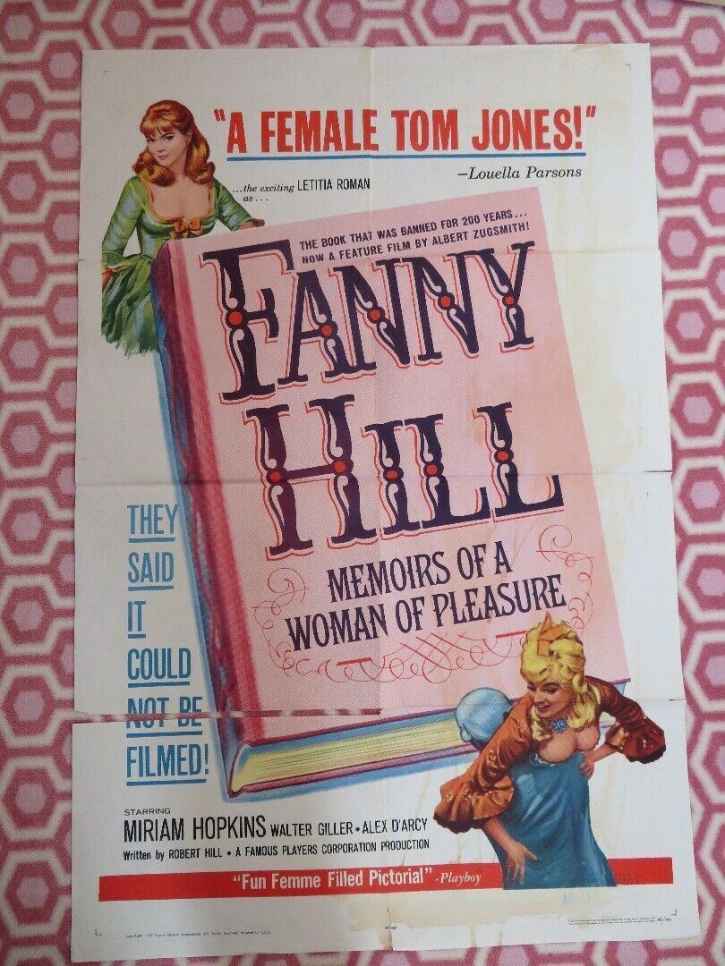 FANNY HILL 1965 ONE SHEET POSTER LETITIA ROMAN MIRIAM HOPKINS RUSS MEYER