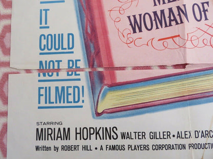 FANNY HILL 1965 ONE SHEET POSTER LETITIA ROMAN MIRIAM HOPKINS RUSS MEYER