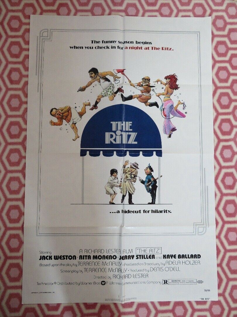 THE RITZ ONE SHEET  POSTER JERRY STILLER D.RICHARD LESTER 1976