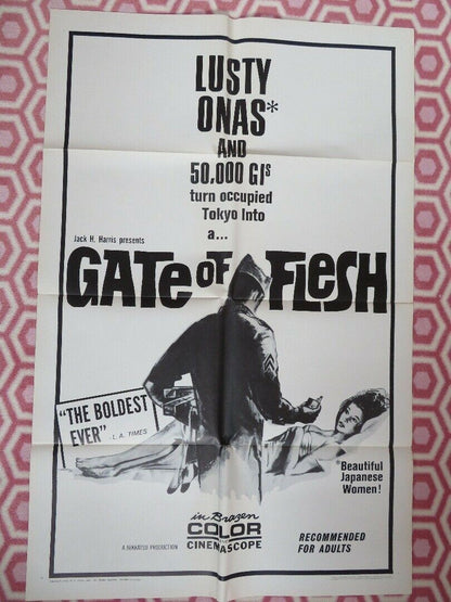 GATE OF FLESH 1966 US ONE SHEET POSTER JACK HARRIS ADULT JAPAN RARE