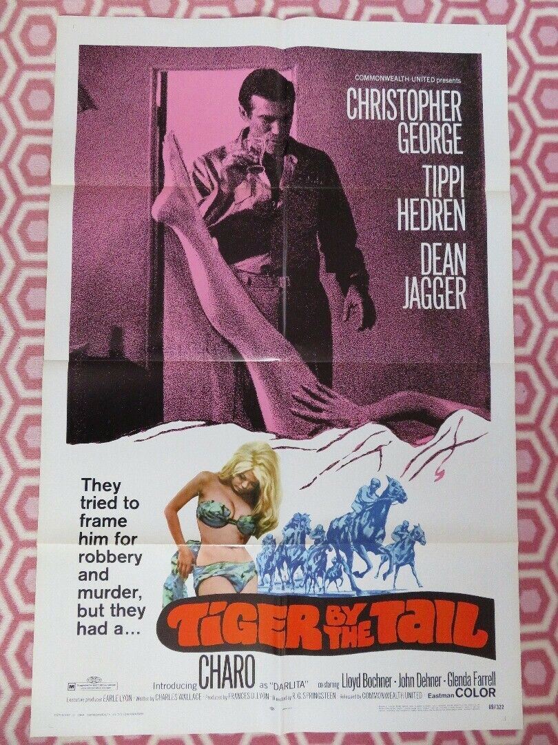 TIGER BY THE TAIL 1969 US ONE SHEET POSTER CHRISTOPHER GEORGE T HEDREN