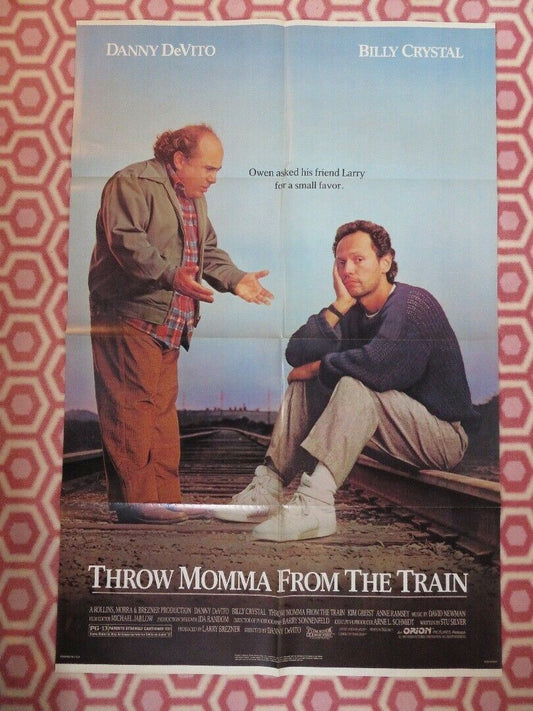 THROW MOMMA FROM A TRAIN 1987 US ONE SHEET POSTER DANNY DEVITO B CRYSTAL