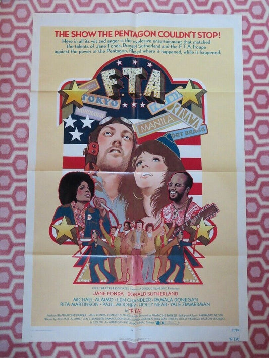 F.T.A. F**K THE ARMY US ONE SHEET POSTER DONALD SUTHERLAND JANE FONDA