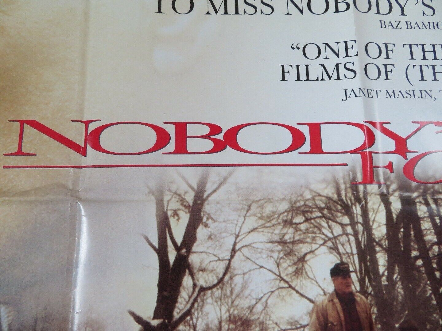 NOBODYS FOOL QUAD POSTER PAUL NEWMAN JESSICA TANDY BRUCE WILLIS 1995