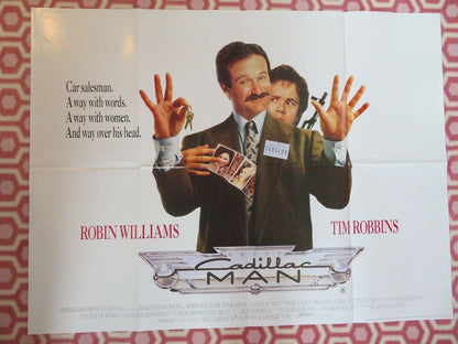 CADILLAC MAN BRITISH QUAD POSTER ROBIN WILLIAMS TIM ROBBINS 1990