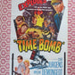 TIME BOMB ONE SHEET POSTER CURT JURGENS MYLENE DEMONGEOT 1961