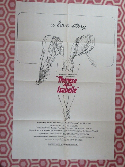 THERESE AND ISABELLE 1968 US ONE SHEET POSTER ESSY PERSSON ANNA GAEL