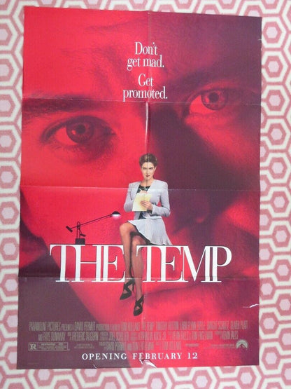 THE TEMP 1993 US ONE SHEET  POSTER LARA FLYNN BOYLE TIMOTHY HUTTON RARE