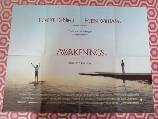 AWAKENINGS UK ORIGINAL QUAD POSTER ROBERT DENIRO ROBIN WILLIAMS 1990