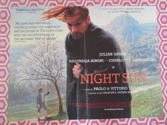 NIGHT SUN BRITISH QUAD (30" x 40") POSTER JULIAN SANDS NATASSJA 1990