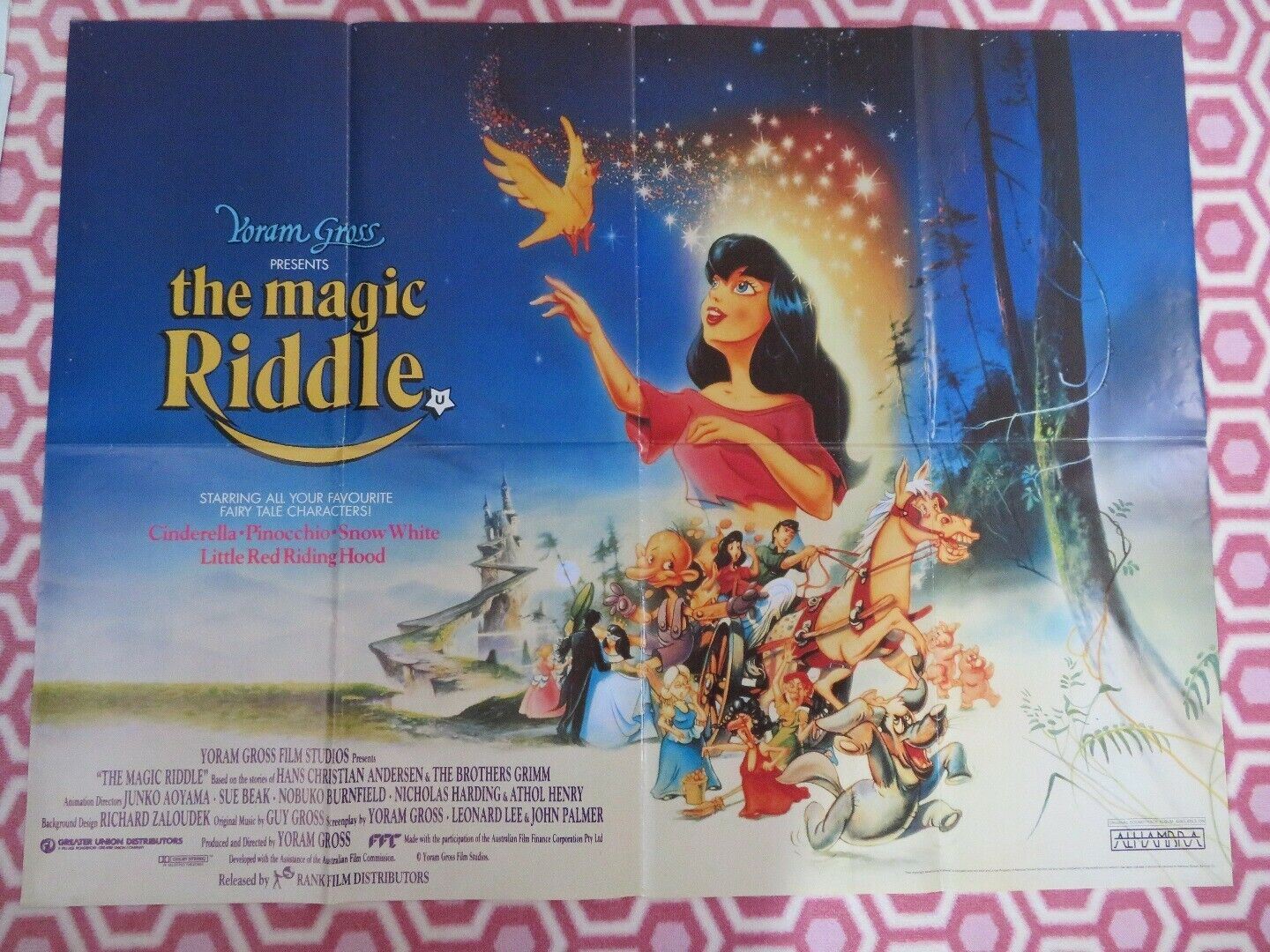 THE MAGIC RIDDLE BRITISH QUAD (30 x 40) POSTER YORAM G ROSS CINDERELLA 1991