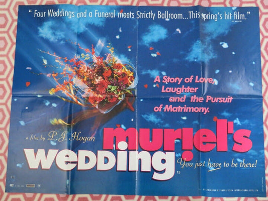 MURIEL'S WEDDING BRITISH QUAD (30" x 40") POSTER TONI COLLETTE SOPHIE LEE 1994