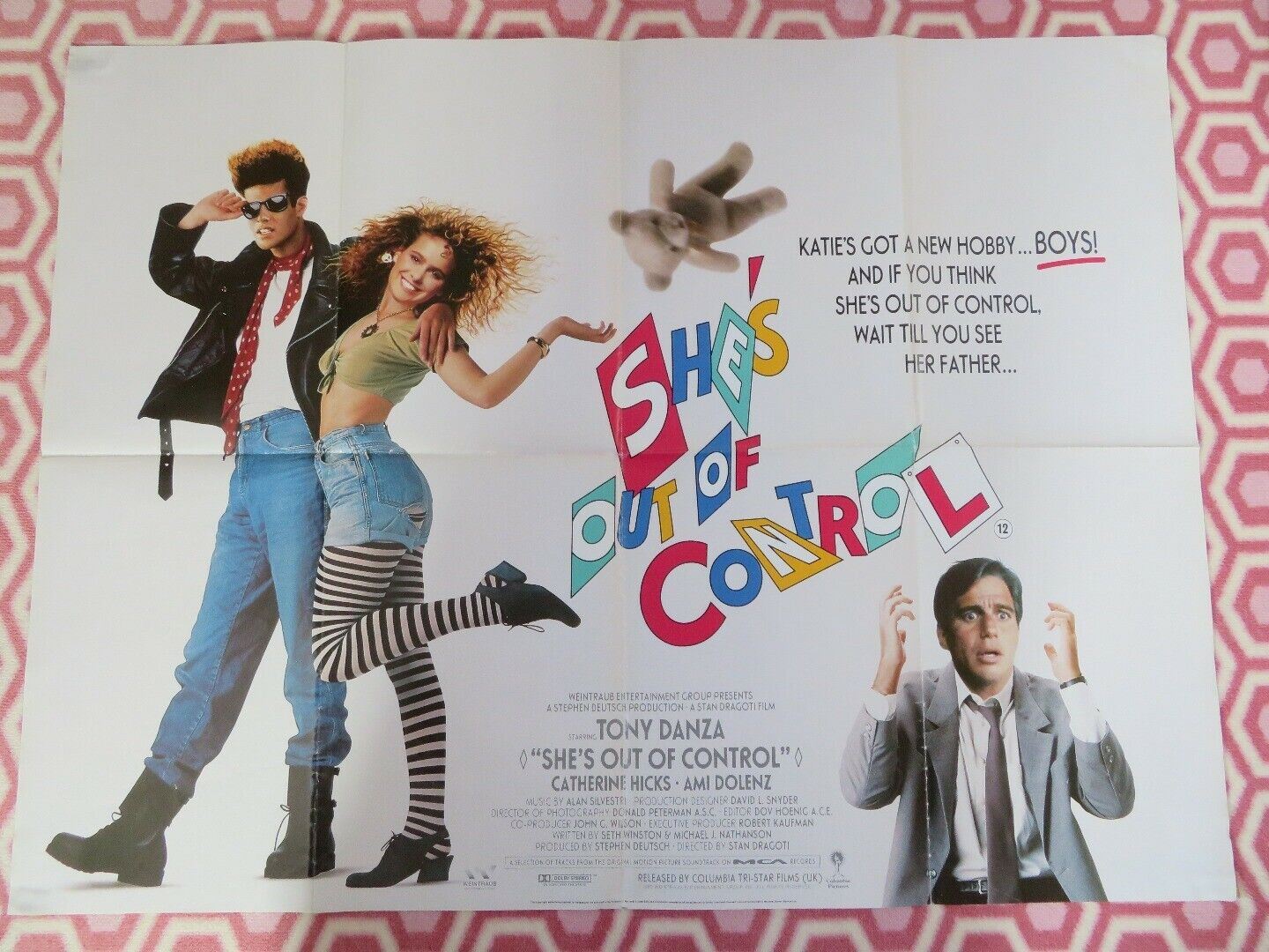 SHE'S OUT OF CONTROL BRITISH QUAD (30" x 40") POSTER TONY DANZA CATHERINE HICKS