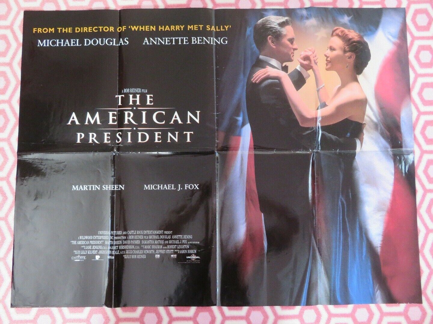 THE AMERICAN PRESIDENT BRITISH QUAD (30 x 40) POSTER MICHAEL DOUGLAS ROB REIMER