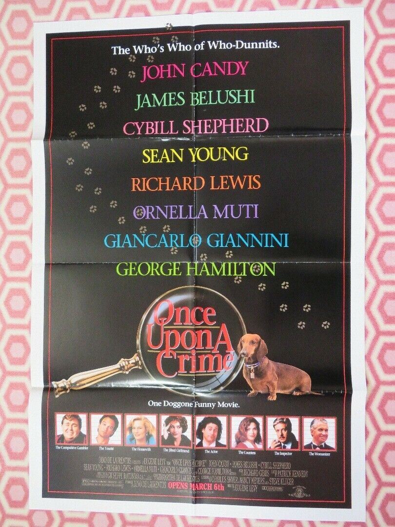 ONCE UPON A CRIME ONE SHEET FOLDED POSTER JOHN CANDY JAMES BELUSHI 1992