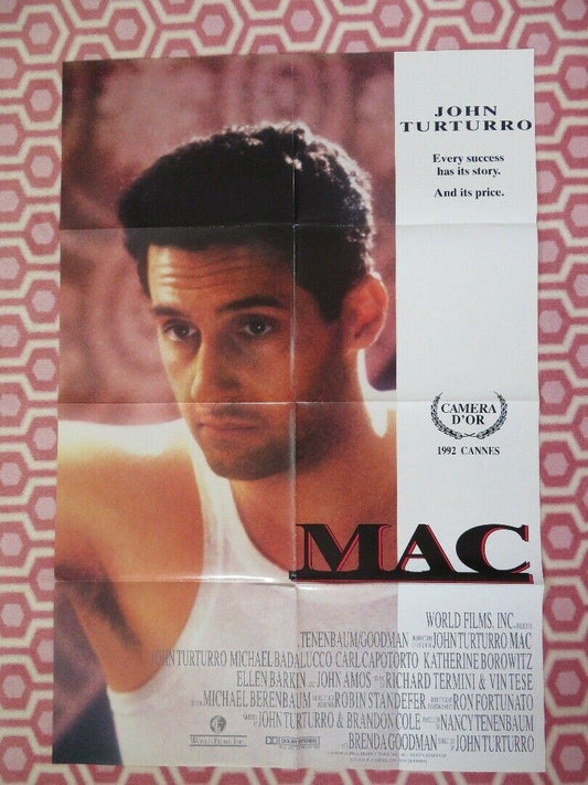 MAC ONE SHEET POSTER FOLDED JOHN TURTURRO MICHAEL BADALUCCO 1992