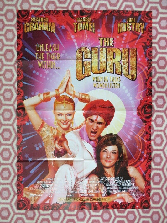 THE GURU ONE SHEET POSTER  FOLDED HEATHER GRAHAM MARISA TOMEI JIMI MISTRY 2002