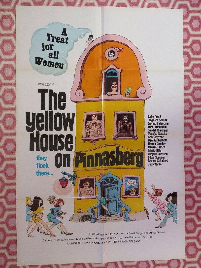 THE YELLOW HOUSE ON PINNASBERG ONE SHEET (27"x 41") POSTER EDDIE ARENT 1970