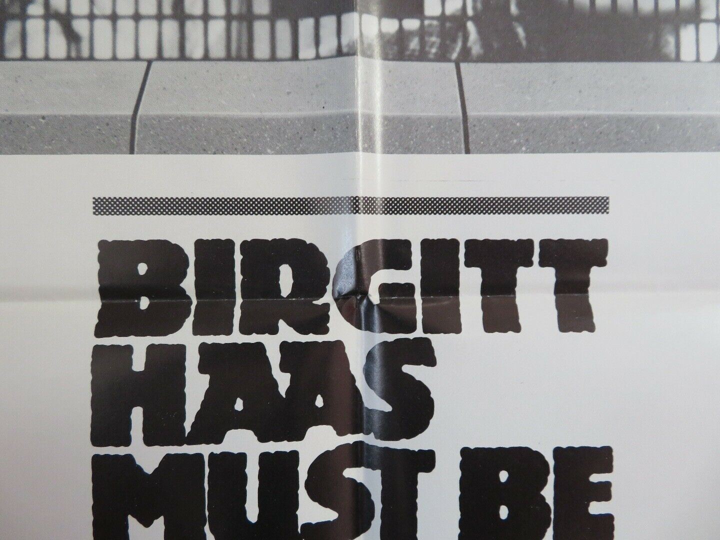 BIRGITT HASS MUST BE KILLED ONE SHEET (27"x 41") POSTER PHILIPPE NOIRET 1981