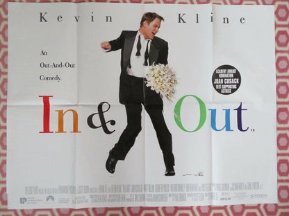 IN & OUT BRITISH QUAD (30"x 40") POSTER KEVIN KLINE JOAN CUSACK DEBBIE REYNOLDS