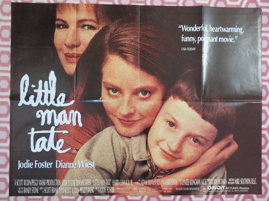 LITTLE MAN TATE BRITISH QUAD (30"x40") POSTER JODIE FOSTER DIANNE WIEST 1991