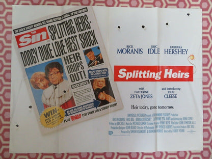 SPLITTING HEIRS BRITISH QUAD (30 x 40) POSTER RICK MORANIS ERIC IDLE JOHN CLEESE