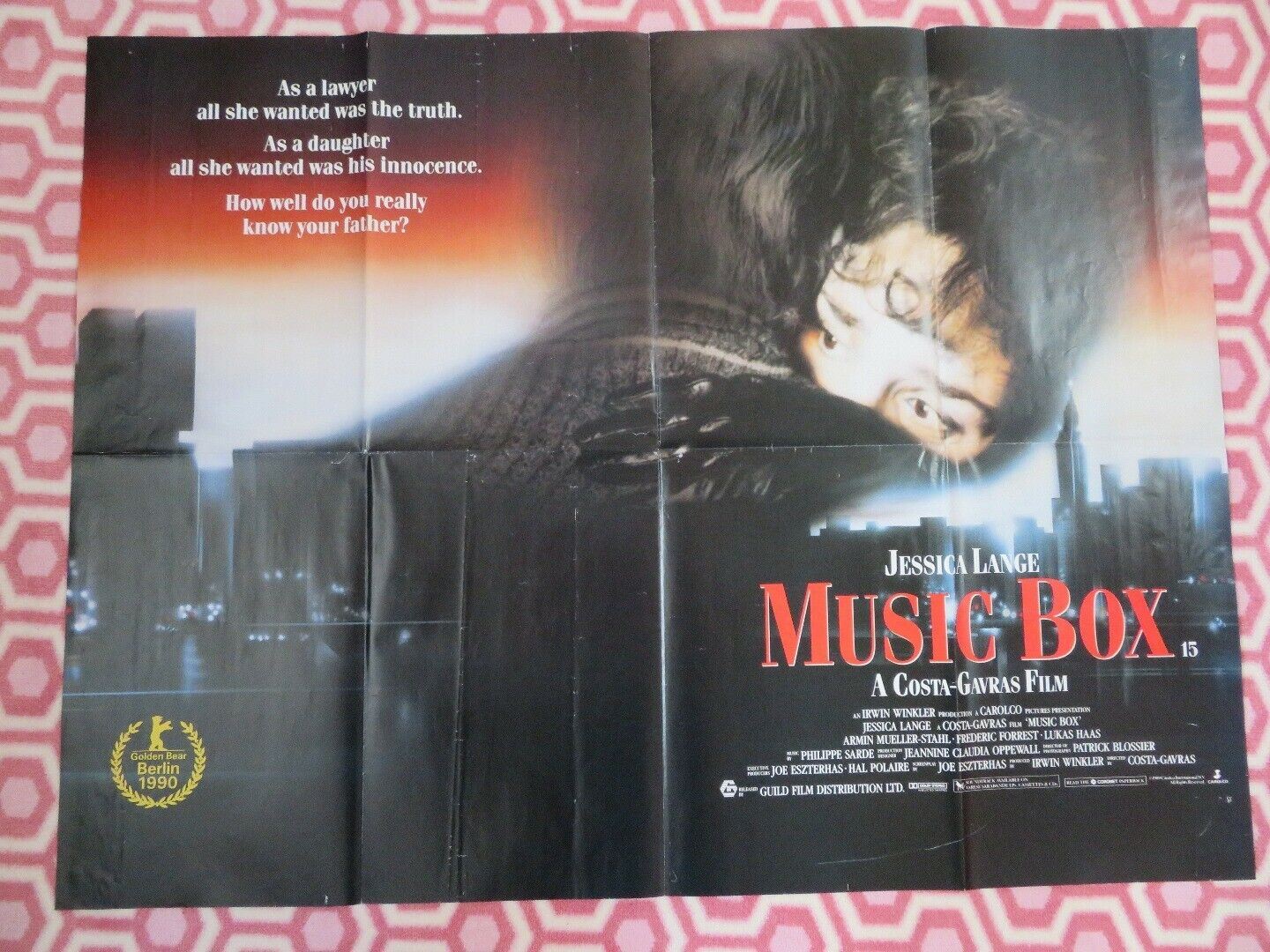 MUSIC BOX  BRITISH QUAD (30 x 40) POSTER JESSICA LANGE IRWIN WINKLER 1989