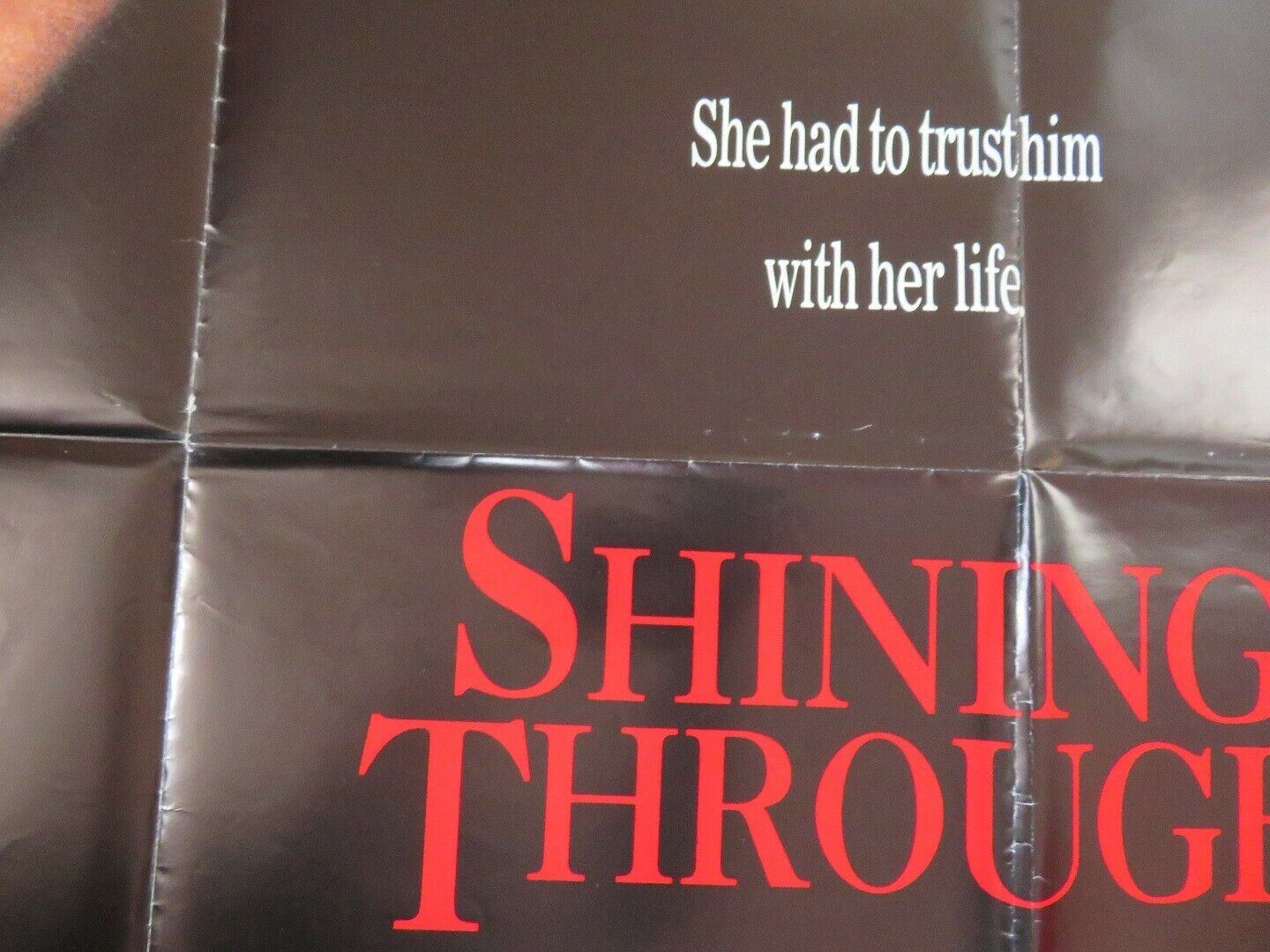 SHINING THROUGH  BRITISH QUAD (30"x40") POSTER MICHAEL DOUGLAS MELANIE GRIFFITH