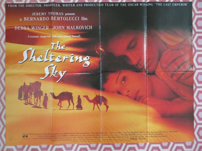 THE SHELTERING SKY BRITISH QUAD (30"x40")POSTER DEBRA WINGER JOHN MALKOVICH 1990