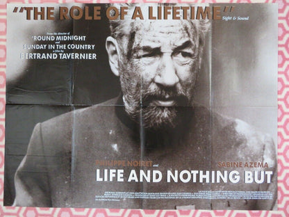 LIFE AND NOTHING BUT BRITISH QUAD (30"x40") POSTER PHILIPPE NOIRET SABINE AZEMA