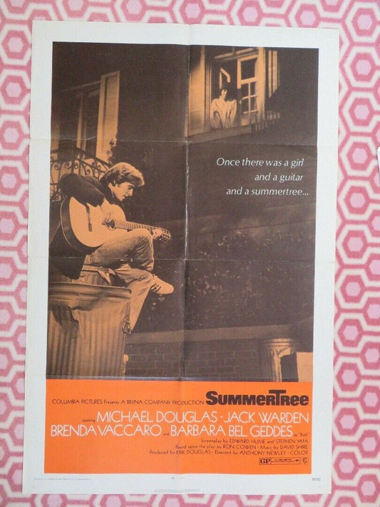 SUMMERTREE  US ONE SHEET (27 x 41) POSTER MICHAEL DOUGLAS BARBARA  BEL GEDDES